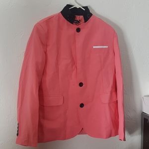 Hiend peach men suit jacket
